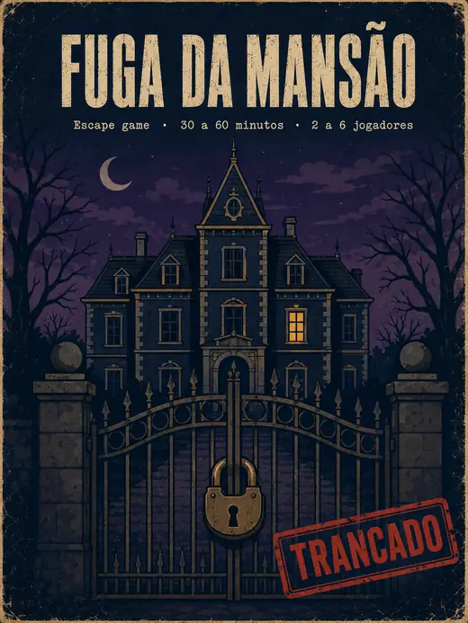 Capa do bônus Fuga da Mansão